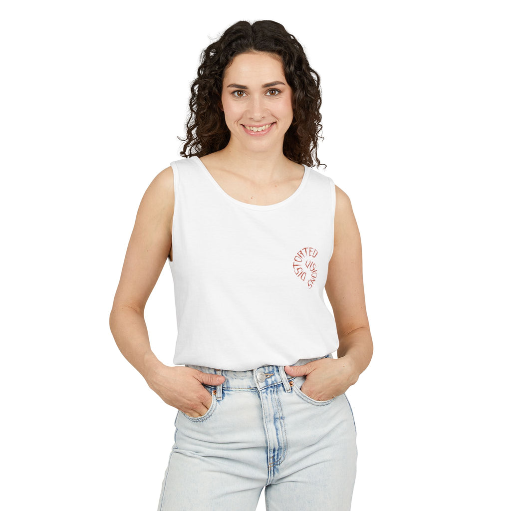 Dist0rted Skull Graphic Tank Top