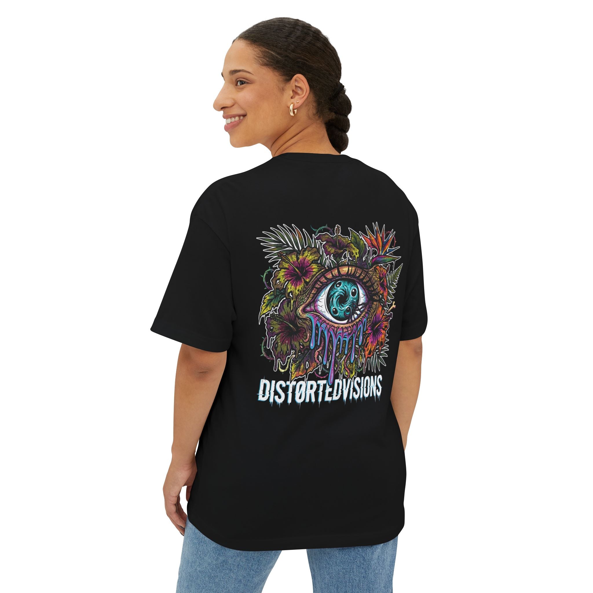 Dist0rted Floral Eye Tee