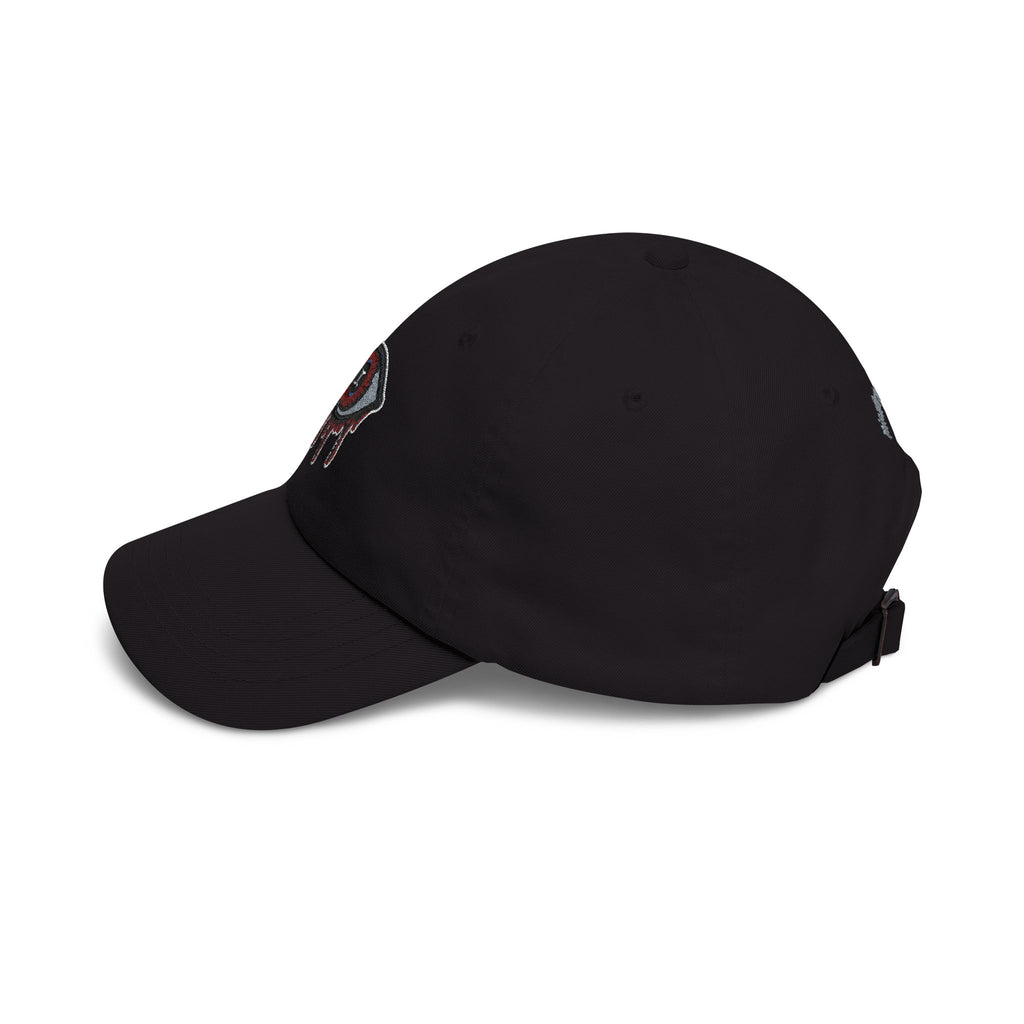 Dripping Eye Black Embroidered Dad Cap