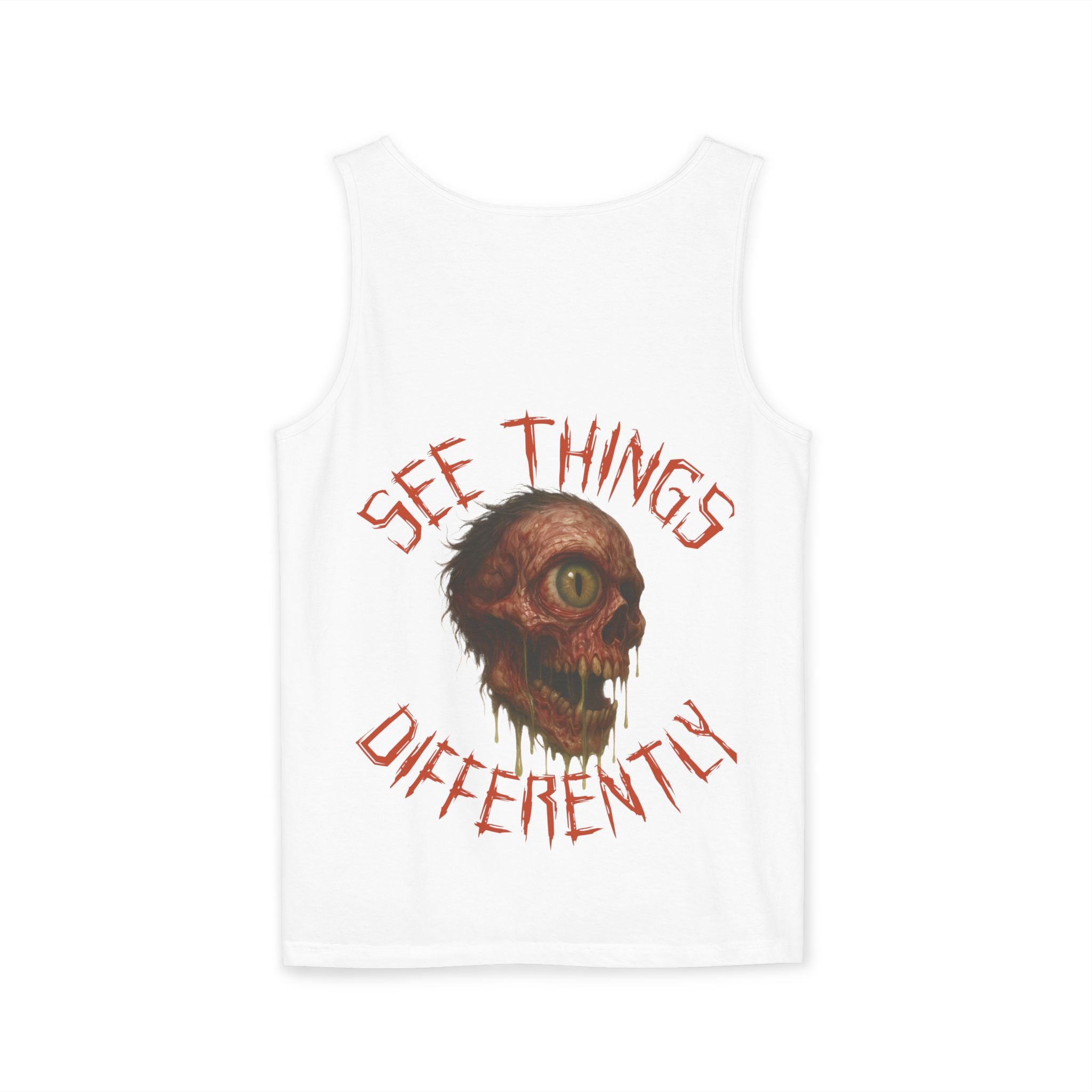 Dist0rted Skull Graphic Tank Top
