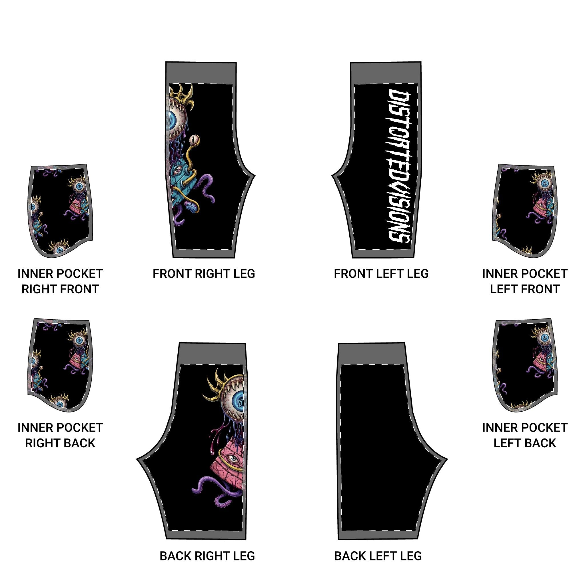 Monstrous Pyramid Vision Basketball Shorts