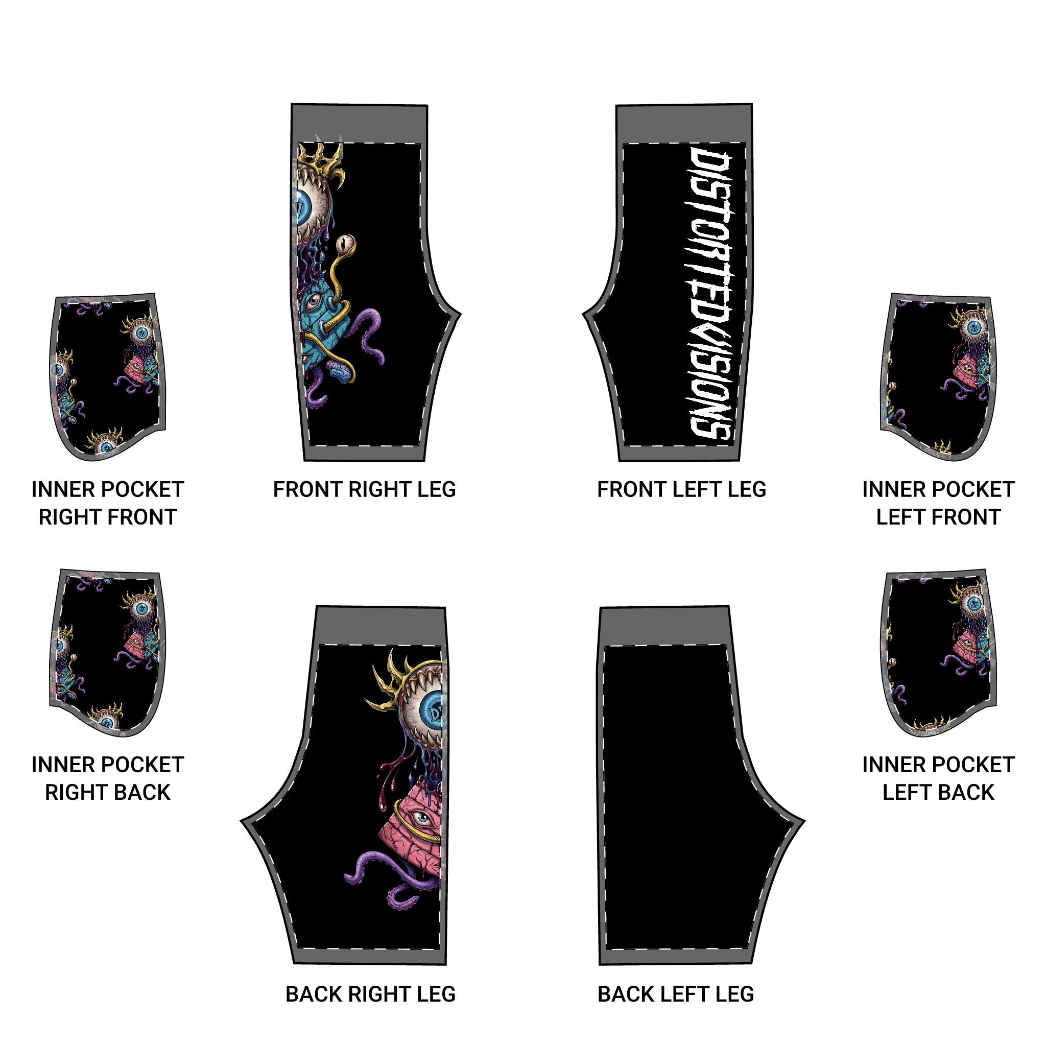 Monstrous Pyramid Vision Basketball Shorts