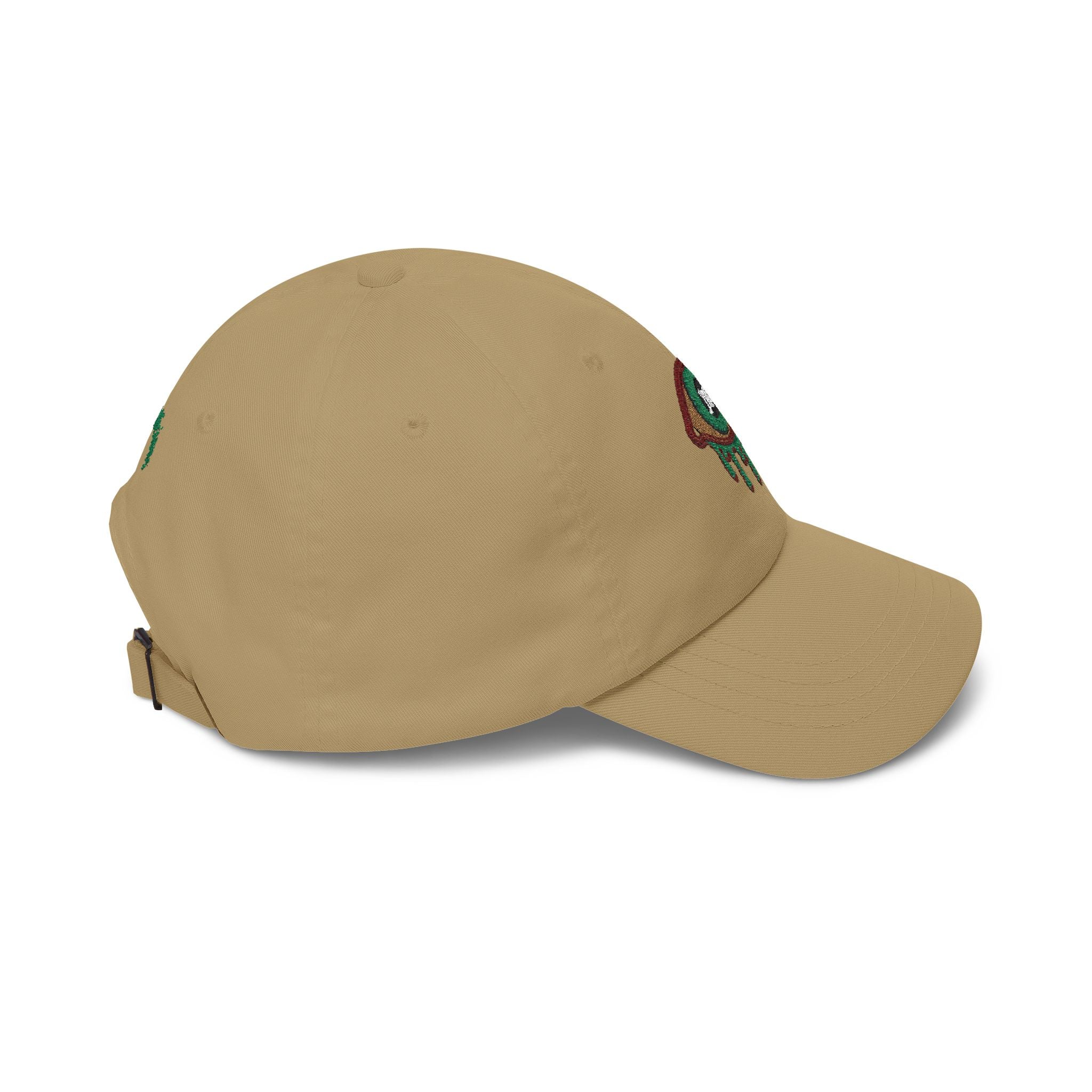 Dripping Eye Khaki Embroidered Dad Cap