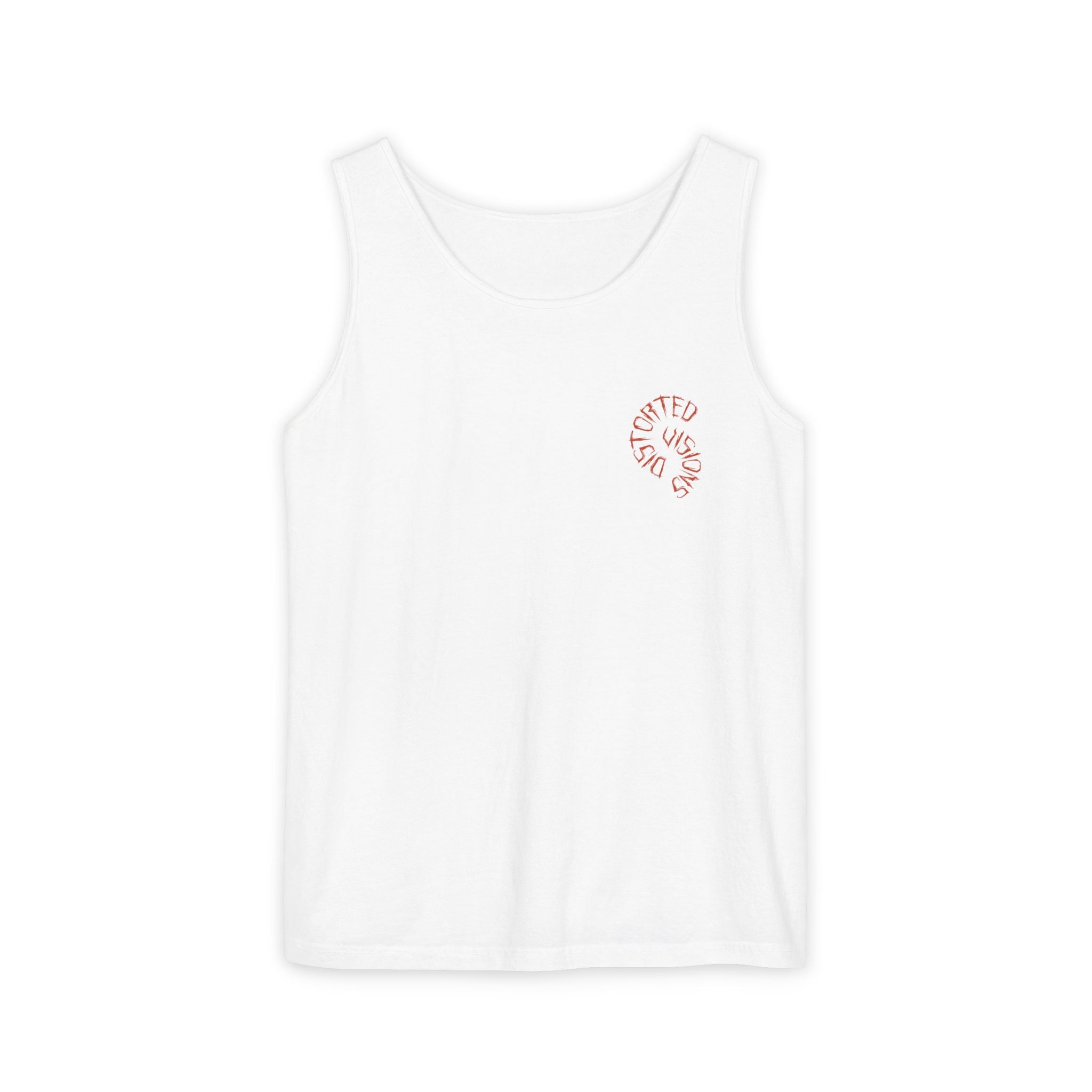 Dist0rted Skull Graphic Tank Top