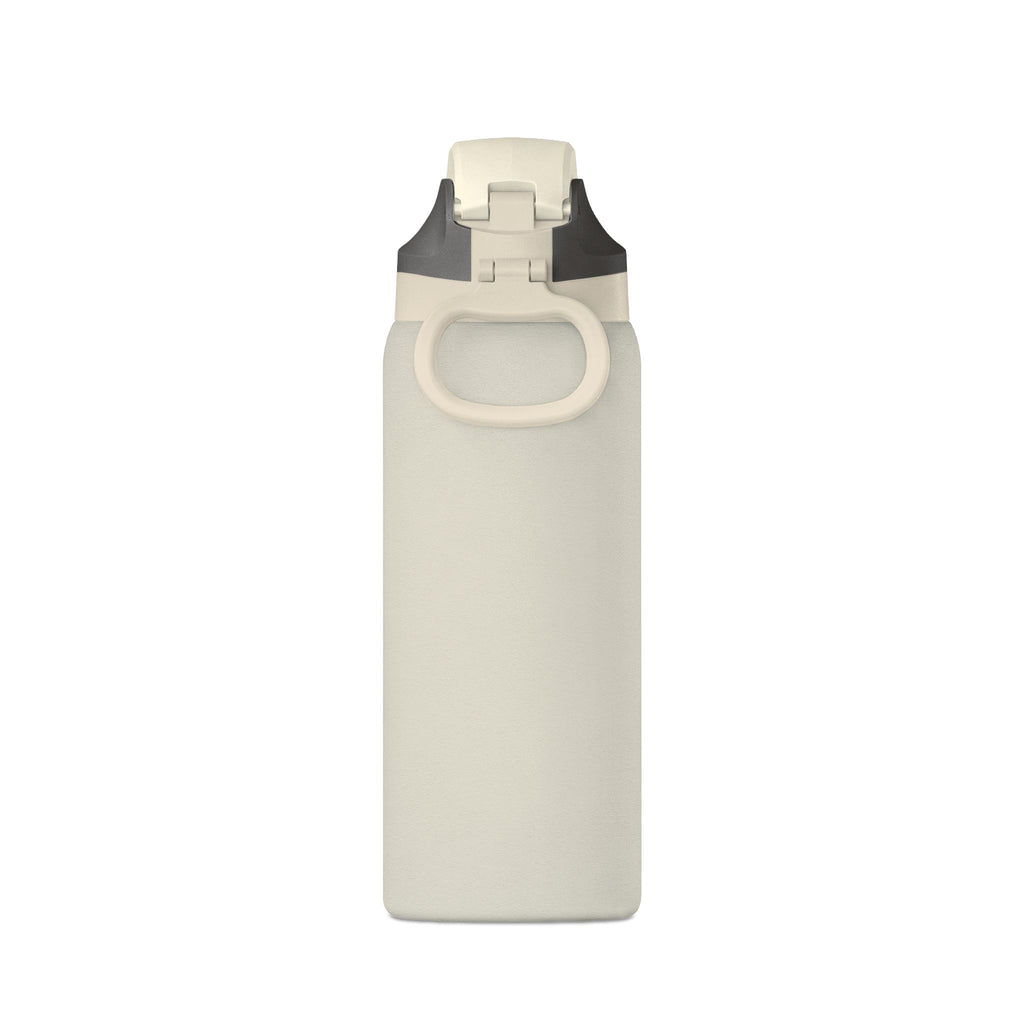 Insulated Water Bottle — 32oz Matte Black with Dripping Skull Logo