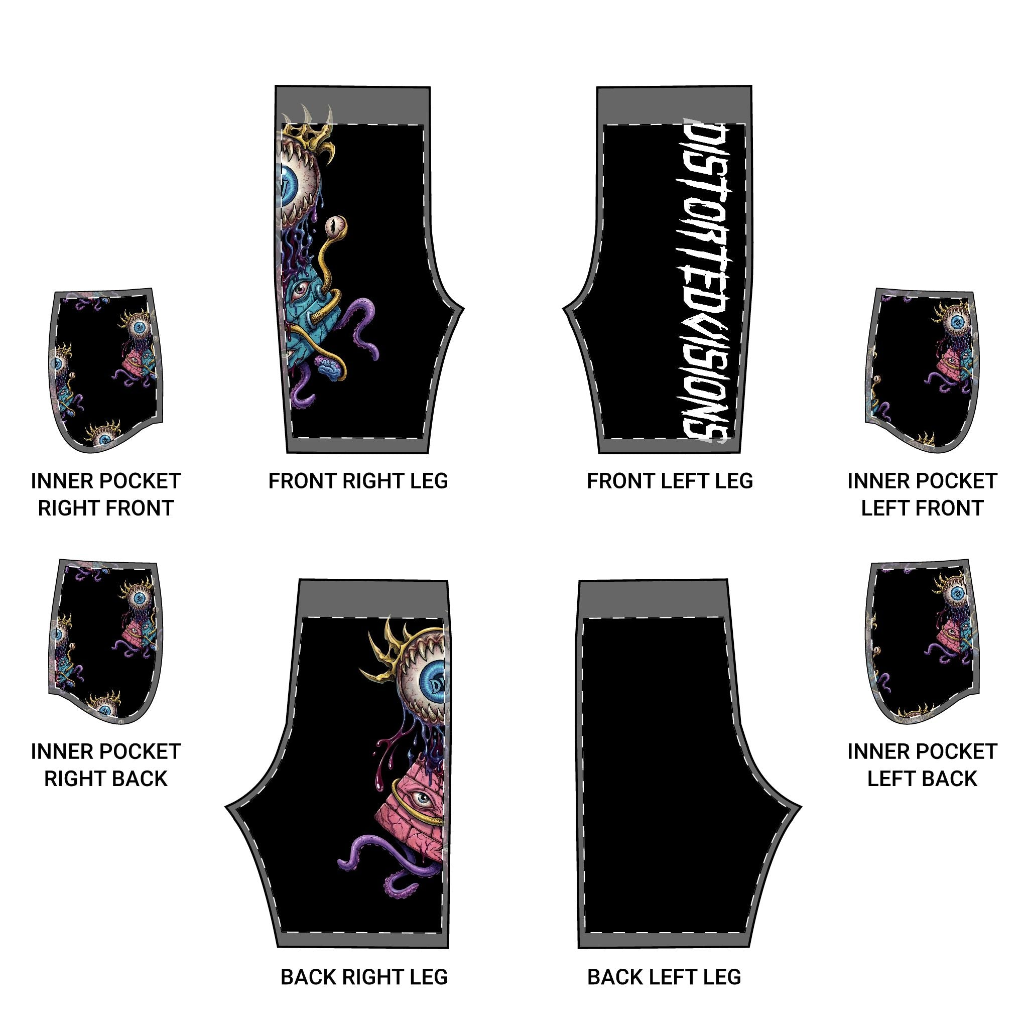 Monstrous Pyramid Vision Basketball Shorts