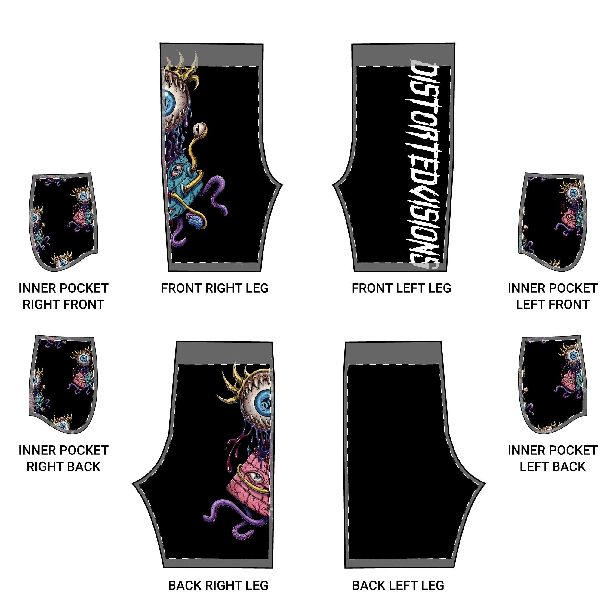 Monstrous Pyramid Vision Basketball Shorts