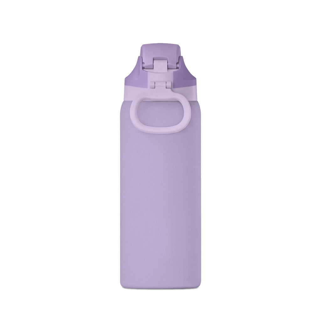 Insulated Water Bottle — 32oz Matte Black with Dripping Skull Logo