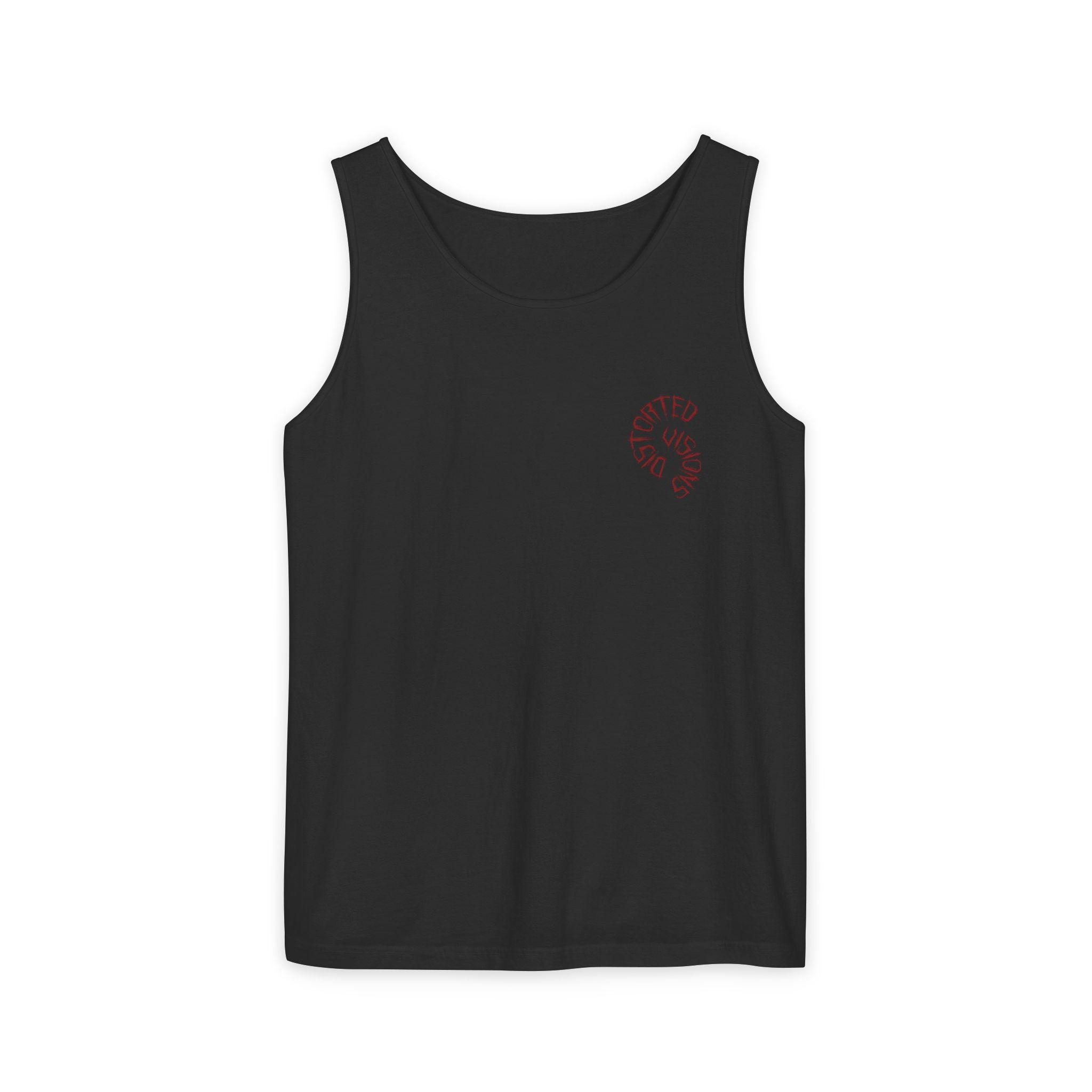 Dist0rted Skull Graphic Tank Top