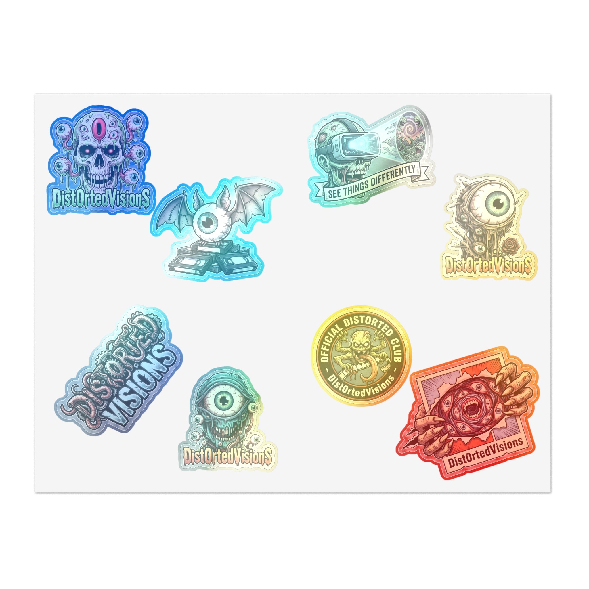 Distorted Visions Sticker Sheet