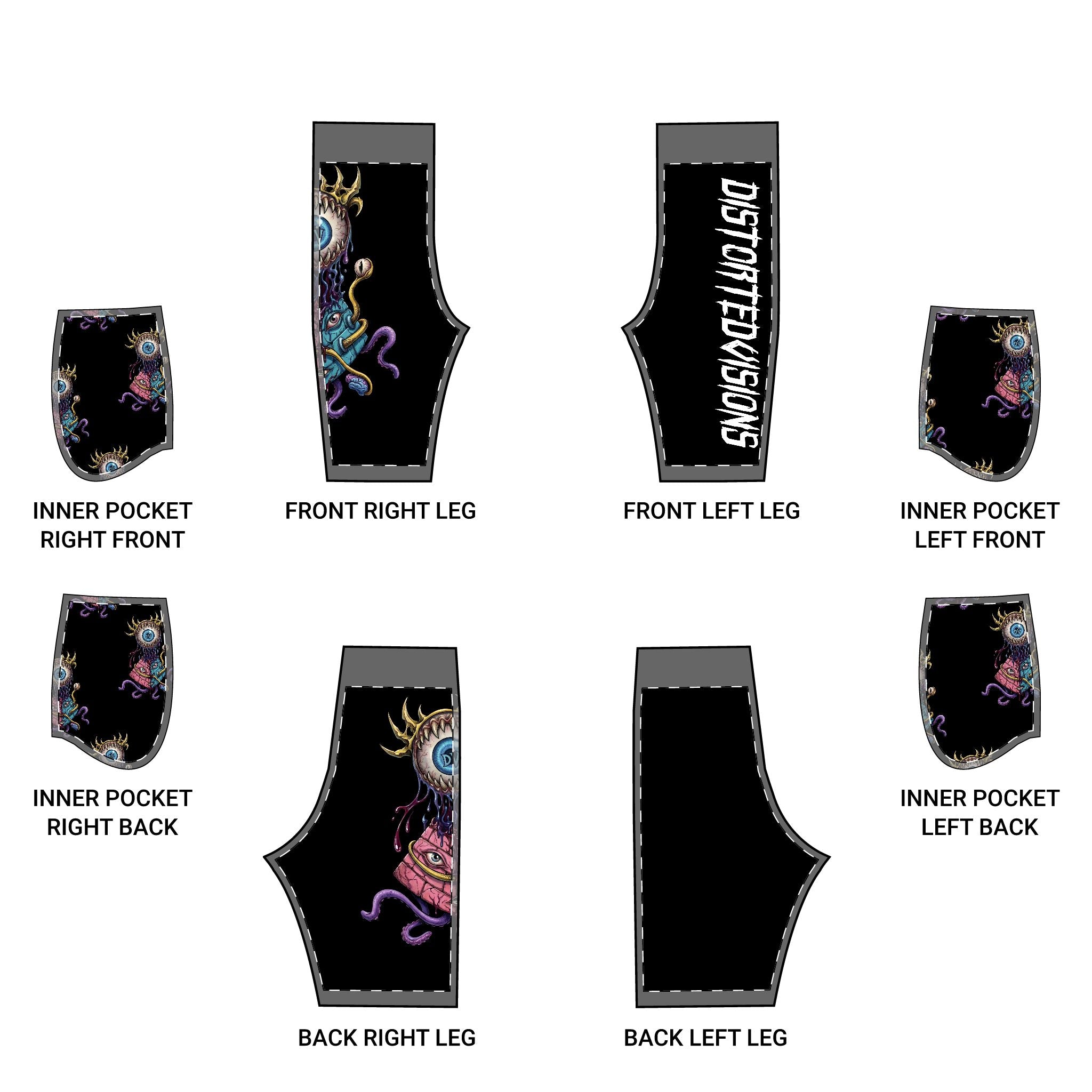 Monstrous Pyramid Vision Basketball Shorts
