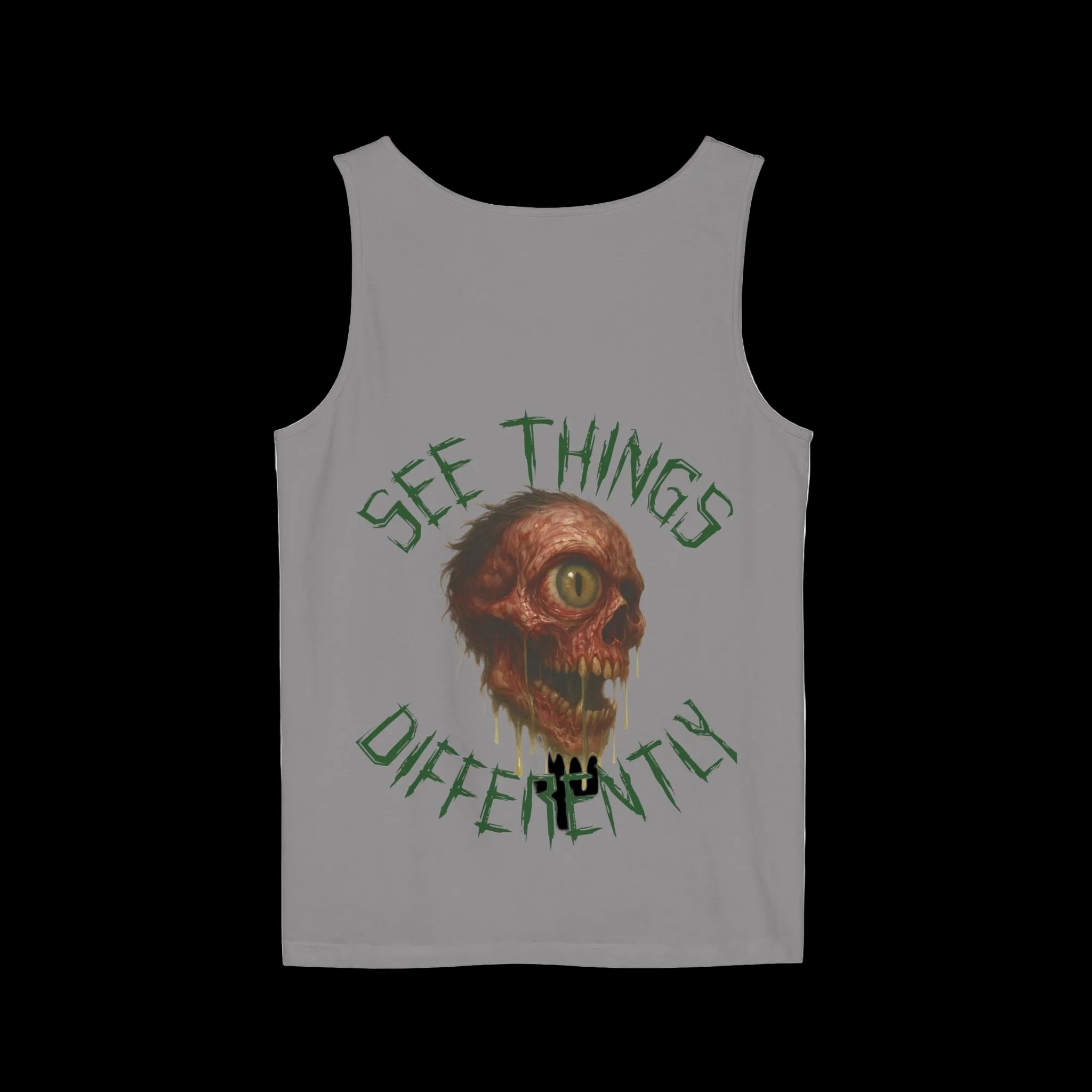 Dist0rted Skull Graphic Tank Top