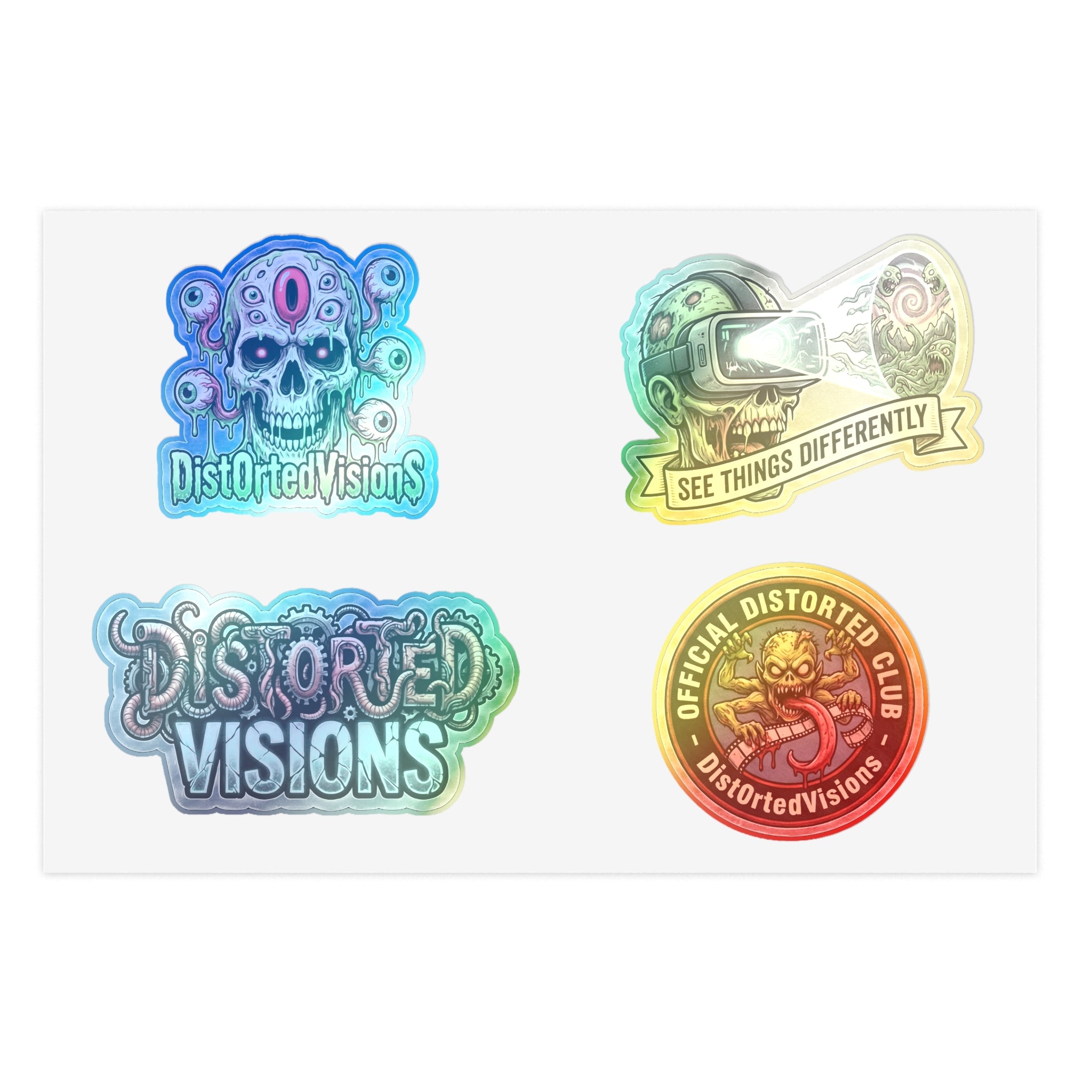 Distorted Visions Sticker Sheet