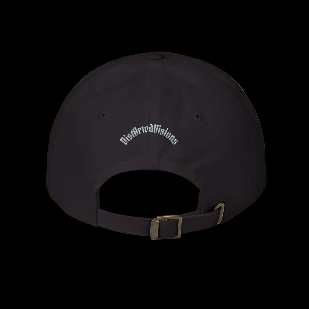 Dripping Eye Black Embroidered Dad Cap