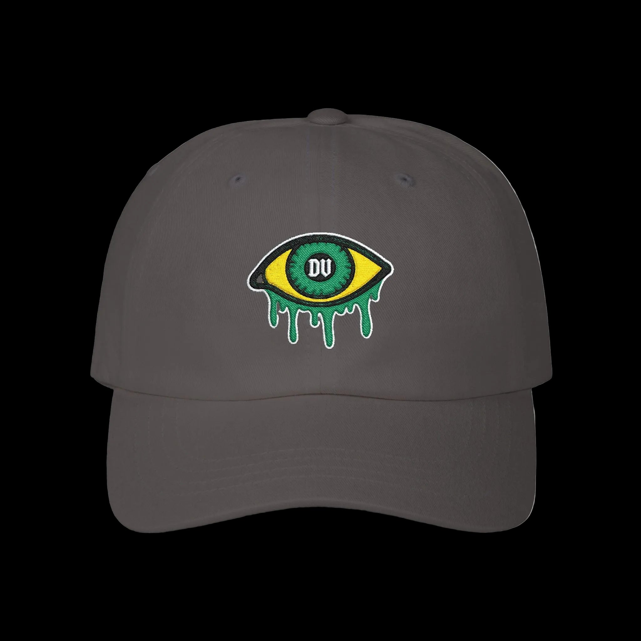 Dripping Eye Grey Embroidered Dad Cap