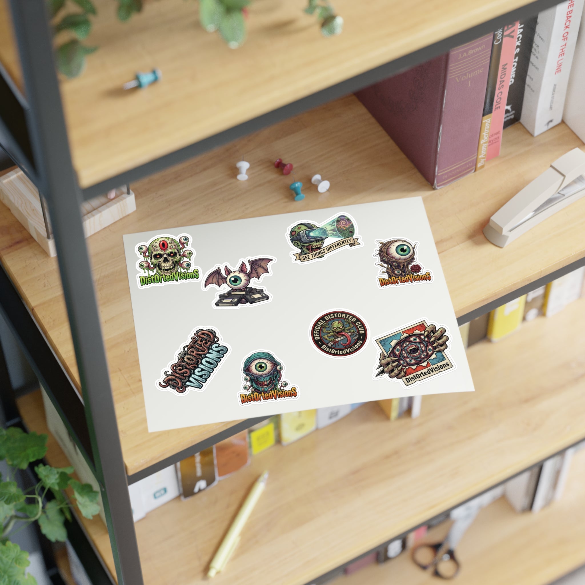 Distorted Visions Sticker Sheet